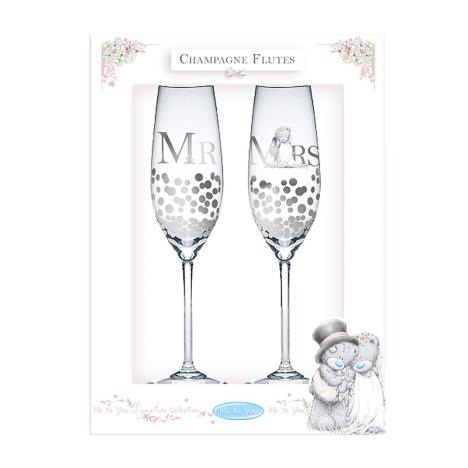 Mr & Mrs Me to You Bear Champagne Flutes £16.00
